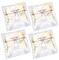200 Pieces 5.5x5.5in Lovely Lace Bowknot Clear Biscuit Roasting Treat Present DIY Plastic Candy Individual Wrappers Self Adhesive OPP Cookie Bakery Decorating Favor Bags